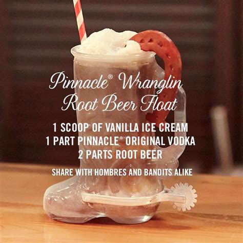 Pinnacle Vodka Wranglin Root Beer Float Cocktail Recipe Scoop Of