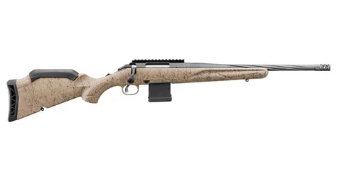 Ruger American Ranch Gen II 5.56 NATO Rifle with FDE Splatter Stock and Cobalt Cerakot ...