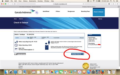 Panduan Web Check In Garuda Indonesia Blog Surya Hardhiyana