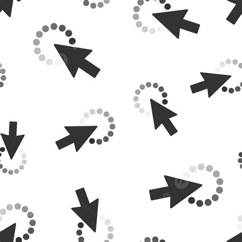 Seamless Pattern Background With Computer Mouse Cursor Arrow Vector