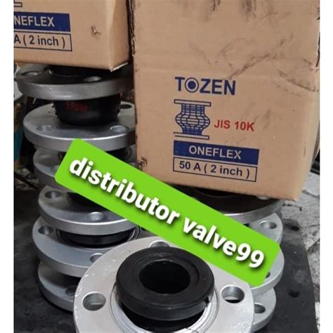 Jual Tozen Jis K Oneflex Inch Flexible Rubber Joint Flange Besi