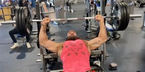 WWE Star Braun Strowman Shares a Pre-WrestleMania Press Workout