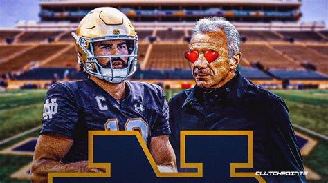 Notre Dame Football Sam Hartmans Cool Moment With Joe Montana After