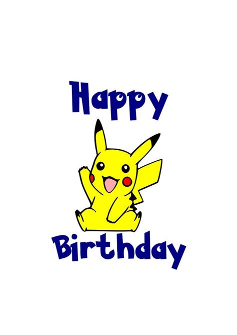 Pikachu Birthday Sign