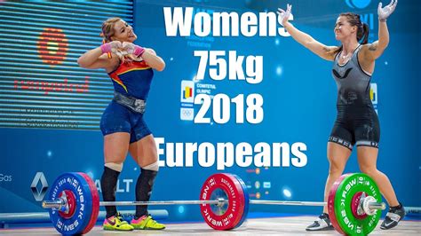 Womens 75kg 2018 European Weightlifting Championship YouTube