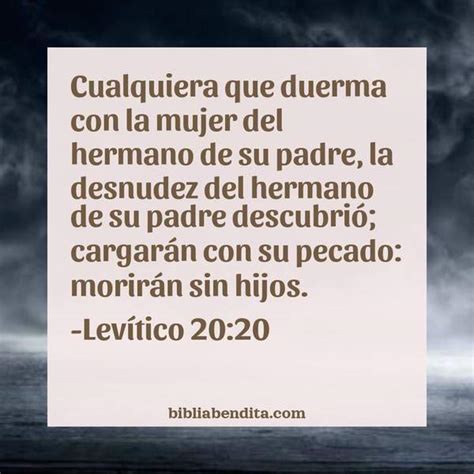 Explicación Levítico 20 20 Cualquiera que duerma con la mujer del