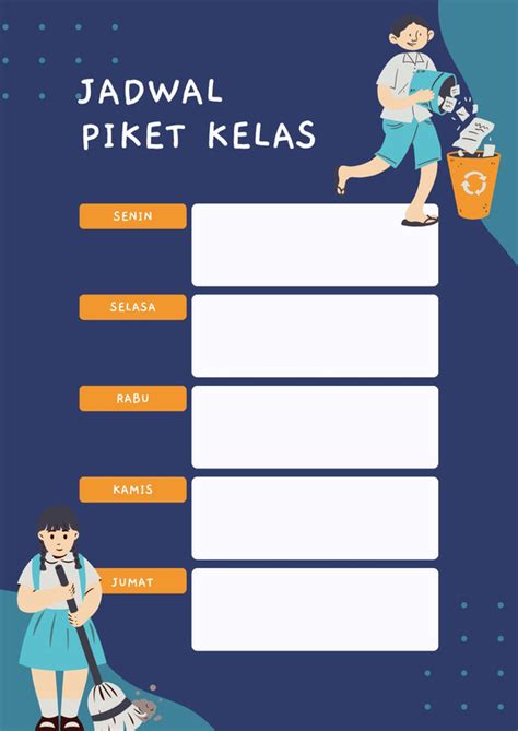 Halaman 4 Gratis Desain Contoh Struktur Kelas Canva