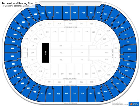 Honda Center Terrace Level Rateyourseats