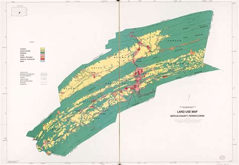 Land Use Map Mifflin County Pennsylvania PICRYL Public Domain