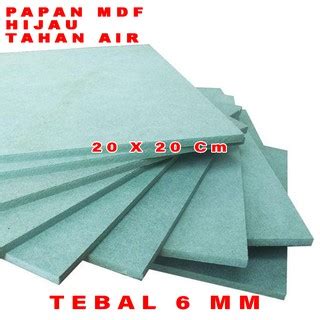 Jual Papan Mdf Hijau Tahan Air Hmr Tebal Mm Ukuran X Cm Per