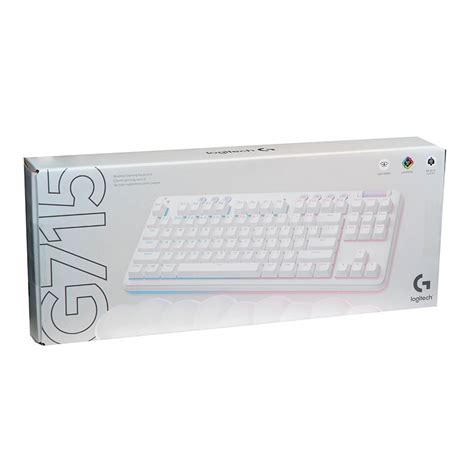 Logitech G G715 Wireless Gaming Keyboard White Clicky Micro Center