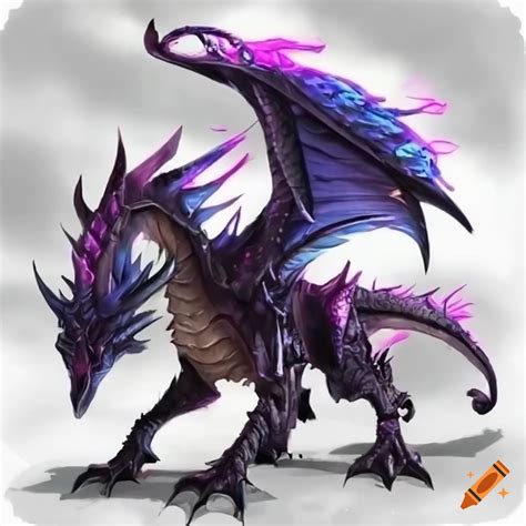 Digital Artwork Of A Chaos Nexus Dragon