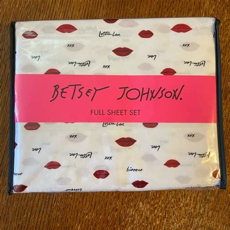 Betsey Johnson Bedding Betsy Johnson Valentines Day Sheets Full Set