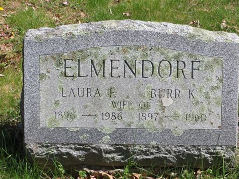 Laura F Elmendorf 1896 1986 Find A Grave Memorial Grave Memorials