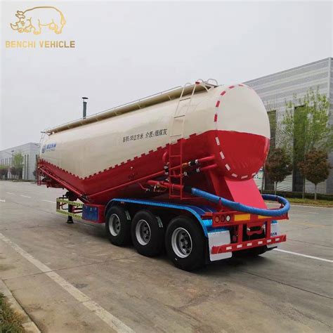 Bulk Cement Tanker Powder Dry Fly Ash Cement Bulker Tank Semi Trailer