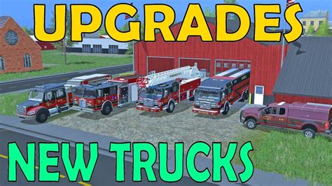 Farming Simulator 17 Fire Rescue Upgrades New Engine Rescue F250 And Ambulances Youtube