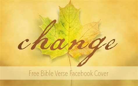 Autumn Bible Verse Facebook Cover