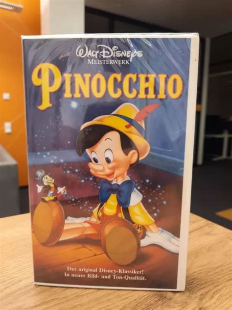 SEALED VHS WALT Disney Pinocchio DEUTSCH NEU HOLOGRAMM OVP EUR 29 99