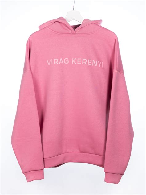 HOODIE/SOFT PINK LOGO/ - VIRAG KERENYI