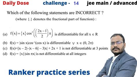 Challenge Ranker Practice Series Jee Advanced Math Iit Jee