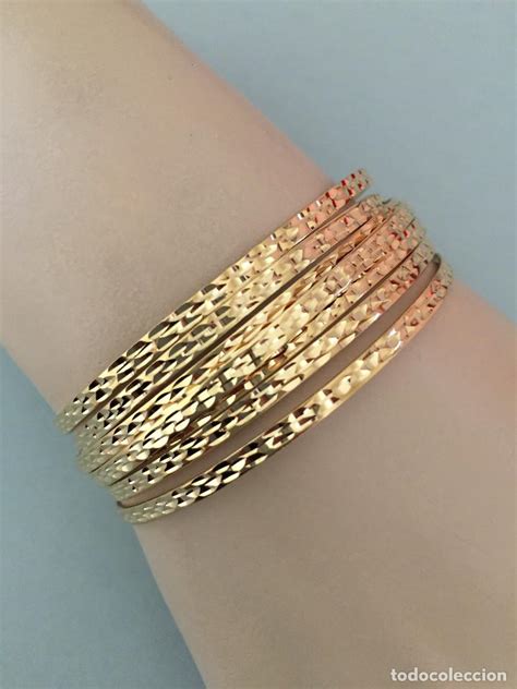 Pulsera Semanario De Oro De 18kt Comprar Pulseras Antiguas En