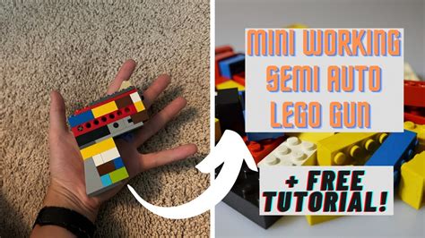 Working Mini Lego Gun Tutorial Youtube