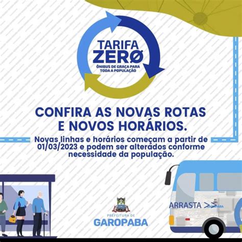 Divulgados As Novas Rotas E Hor Rios Do Tarifa Zero De Garopaba