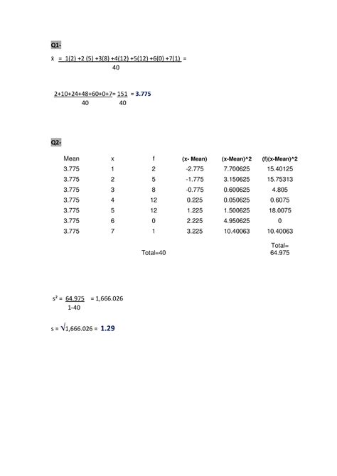 Written Assignment Unit 2 P Q1 X 1 2 2 5 3 8 4 12 5 12