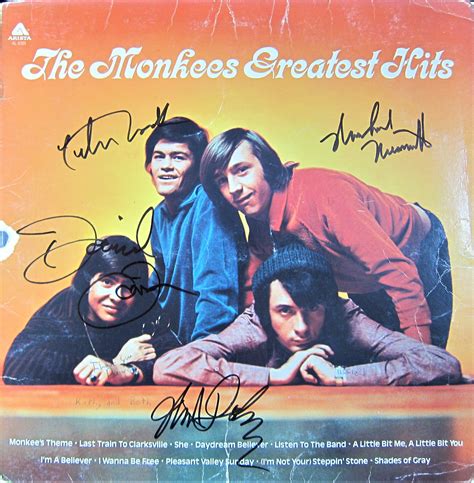 The Monkees Band Signed Album - Memorabilia Center