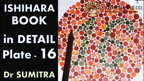 Ishihara Test Book Plate 16 In Detail Dr Sumitra Color Blindness