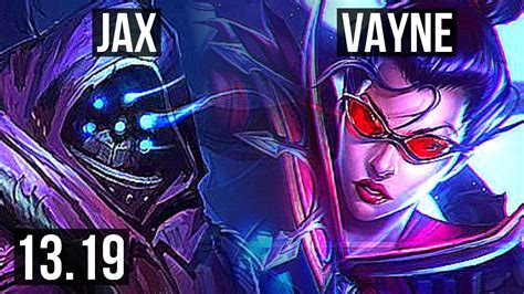 JAX Vs VAYNE TOP 67 Winrate 8 2 10 EUW Master 13 19 YouTube