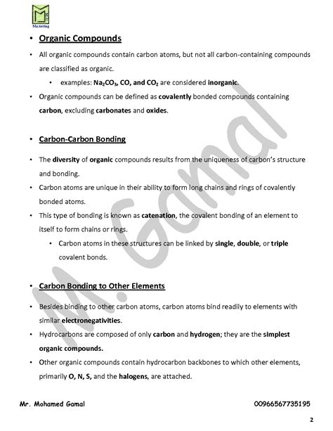 Solution Mastering Chemistry Sat Chapter Organic Chemistry Studypool