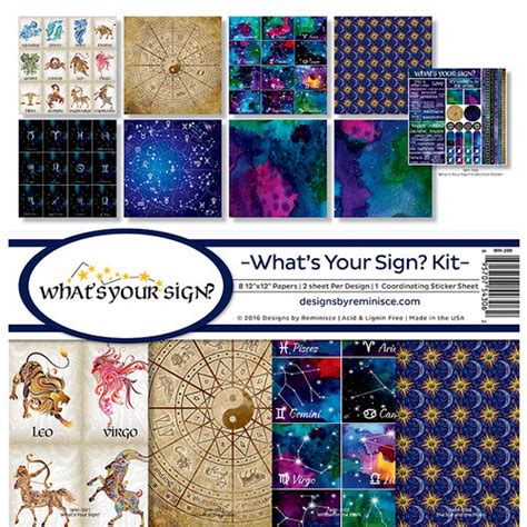 Reminisce Whats Your Sign 12x12 Collection Kit