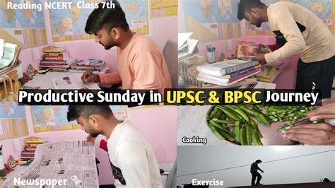 Productive Sunday In Life Of Upsc And Bpsc Aspirant Study Blogs