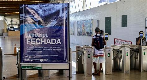 Linha Sul Do Metr Do Recife Deve Permanecer Paralisada Ao Menos At O