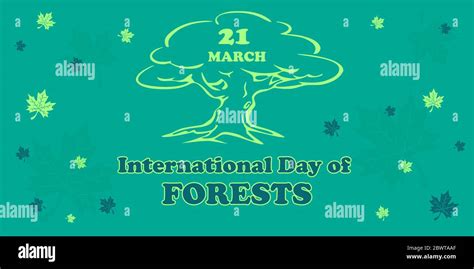 International Day of Forests. 21 march. Vector Stock Vector Image & Art - Alamy