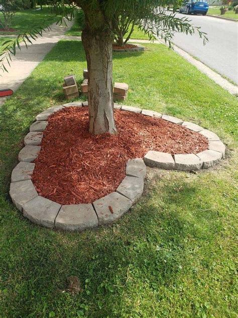 26 Beautiful Edging Ideas Around Trees To Dress Up Your Garden