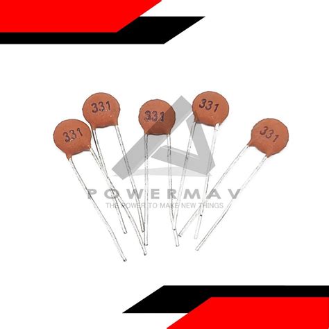 5pcs 330pf Ceramic Capacitor PowerMav Electronics Store