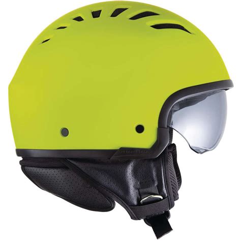 Casco MOto Demi Jet Tucano Urbano EL FRESH 1150 Giallo Hi Vision