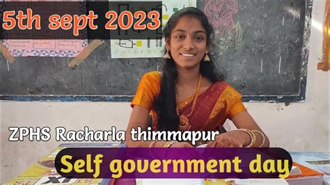 Self Governance Day Zphs Racharla Thimmapur Youtube