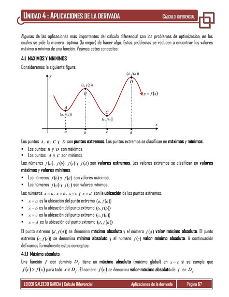 Unidad 5 Aplicaciones De La Derivada Sin Razon De Cambio Algunas De