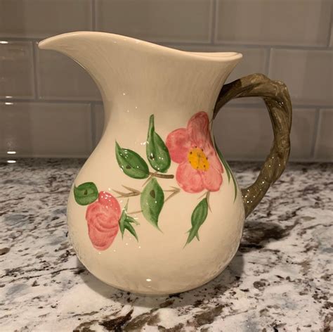 Desert Rose England Backstamp Oz Pitcher By Franciscan Etsy