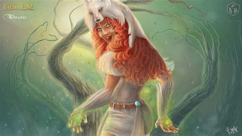 Tibia Pc Gaming Rpg Creature Drawing Women Druids Hd Wallpaper