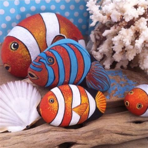 Paint On Rocks Fish Rock Painting Art Rock Painting Patterns Rock