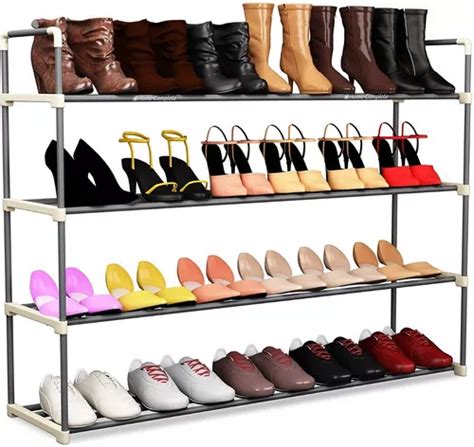 Rack Zapatera 4 Niveles 20 Pares Zapatos Organizador MercadoLibre