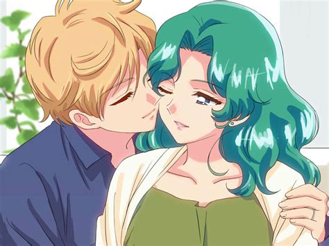 Haruka And Michiru Sailor Moon Manga Sailor Uranus Pretty Guardian