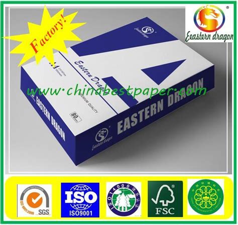 ISO 104 Office Printing Paper A4 China Office Supplies Printing