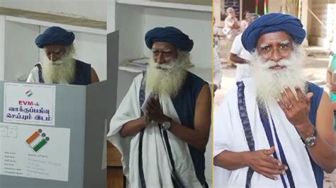 Sadhguru Casted His Vote Lok Sabha Elections 2024 Manastars YouTube