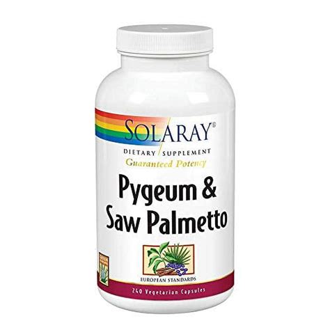 Solaray Pygeum And Saw Palmetto Berry Extracts Mens Health And Prostate