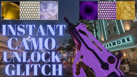 New Instant Unlock Allany Camo Glitch In Cold War Youtube